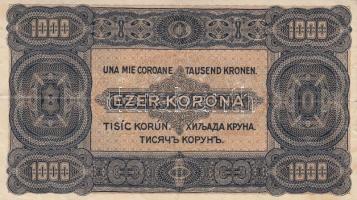 1923. "Magyar Pénzjegynyomda Rt" 1000K T:III
