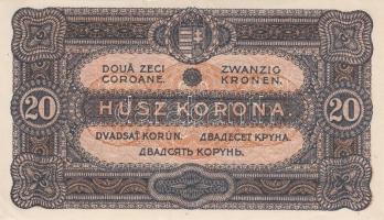 1920. 20f + 50f + 1K + 10K + 20K (2x) kétféle szín T:I,I- + 100K "Orell Füssli Zürich" T:I...