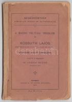 Jászai Rezső: Kossuth Lajos. Szeged 1902. Traub. 78p. ragasztott gerinccel