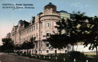 Szabadka MÁV üzlet vezetőség / Hungarian State Railways Managment, vissza So. Stpl (EB)