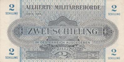 Ausztria / nemzetközi megszállás 1944. 1Sch + 2Sch + 5Sch + 50Sch felülbélyegzéssel + 100Sch felülbé...