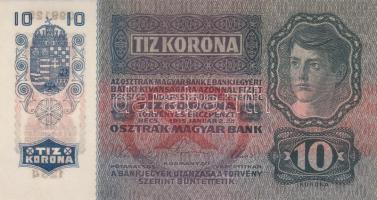 1915. 10K "Deutschösterreich" felülnyomással (5x) ebből 3db-2db egymás utáni sorszámmal T:...