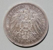 D.Reich/Poroszország 1900. 5M Ag. T:3+ pici ph.