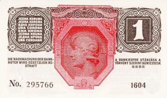 1916. 1K "Deutschösterreich" felülnyomással (5x) ebből 3db-2db egymás utáni sorszámmal T:I