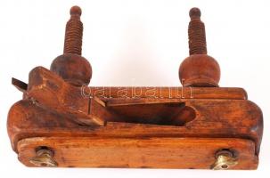 Antik asztalos gyalu,  26×21 cm