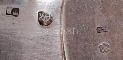 2 db ezüst (Ag.) kanál, jelzettek, nettó: 105 g/ Two silver spoon