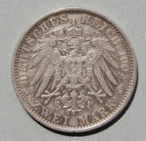 D.Reich/Poroszország 1905. 2M Ag T:2/3