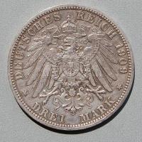 D.Reich/Poroszország 1909. 3M Ag T:2/3