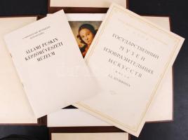 cca 1960 A Puskin múzeum anyaga nagyalakú mapa / Material of the Puskin museum