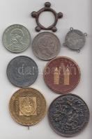 Vegyes numizmatika tétel ezüst pénzekkel és emlékérmékkel, kitüntetéssel illetve egy ókori bronz gyű...