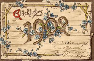 Dombor litho újévi üdvözlőlap