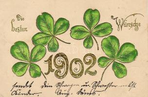 Dombor litho újévi üdvözlőlap