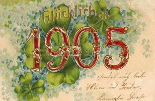 Dombor litho újévi üdvözlőlap