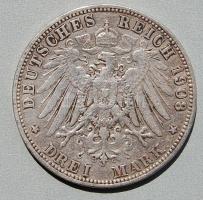 D.Reich/Bajorország 1908. 3M Ag Otto T:3