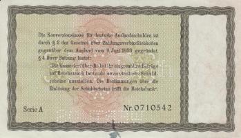 Német 3.Birodalom 1933. 5RM "WERTLOS" perforációval (2x) egymás utáni sorszámmal T:I-,II
G...