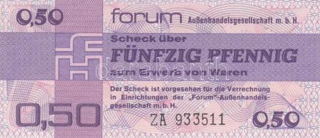 NDK / Forum Aussenhandelgesellschaft 1979. 50Pf "ZA" T:I GDR / Foreign Exchange Certificates 1979. 50 Pfennig "ZA" C:UNC