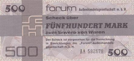 NDK / Forum Aussenhandelgesellschaft 1979. 500M "AA" T:I GDR / Foreign Exchange Certificates 1979. 500 Mark "AA" C:UNC