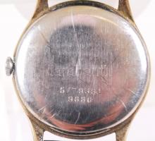 Doxa Anti-Magnetik férfi karóra, kopott számlap, bőr szíjjal jól jár/Men's wristwatch, works we...