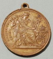 1896. "Milleniumi emlék-Ferenc József" Br emlékérem T:2 ph.