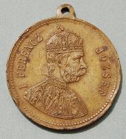 1896. "Milleniumi emlék-Ferenc József" Br emlékérem T:2 ph