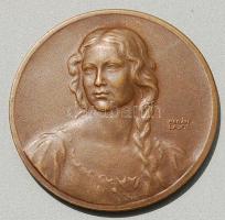 1930-as évek "Budapesti emlék" Br plakett, Szign:Berán Lajos T:2