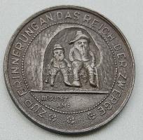 D.Reich 1920. fém látogatási érem Harz- barlangban, törpeábrázolással T:2