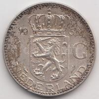 Hollandia 1965. 1G Ag "Julianna" T:2 patina Netherlands 1965. 1 Gulden Ag "Julianna" C:XF patina