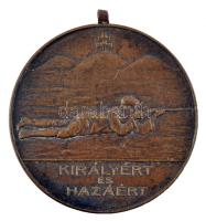 Scheid G. A. (ezüstáru és éremgyár) ~1910. "Ifjúsági Lövőverseny/Királyért és Hazáért" Br sportérem (36mm) T:2