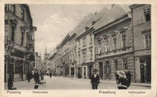 Pozsony, Ventur utca / street, shops (EK)