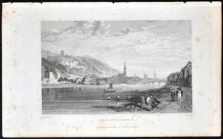 cca 1850 60db acélmetszet német és osztrák városokról, tájakról / 
60 steel engravings of German and...