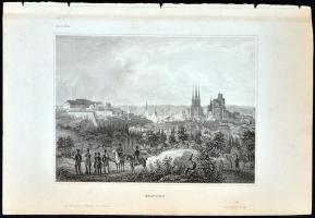 cca 1850 60db acélmetszet német és osztrák városokról, tájakról / 
60 steel engravings of German and...