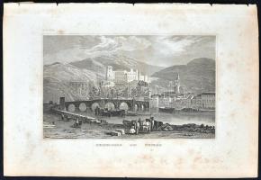 cca 1850 60db acélmetszet német és osztrák városokról, tájakról / 
60 steel engravings of German and...