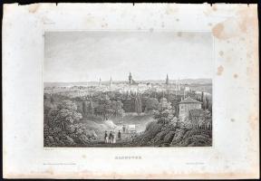 cca 1850 60db acélmetszet német és osztrák városokról, tájakról / 
60 steel engravings of German and...