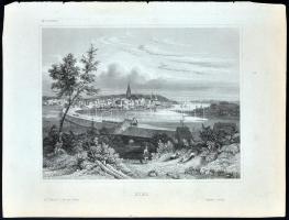 cca 1850 60db acélmetszet német és osztrák városokról, tájakról / 
60 steel engravings of German and...