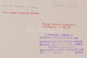 Cca 1920 Kerny István (1879-1963): Zsámbéki apácák iskolájának gazdaságtan órája. Vintage fotó, pecs...