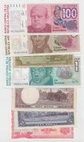 30db vegyes, magyar és külföldi modern bankjegy T:I-III
30 pcs of mixed modern banknotes C:UNC-F