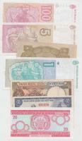 30db vegyes, magyar és külföldi modern bankjegy T:I-III
30 pcs of mixed modern banknotes C:UNC-F