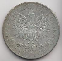 Lengyelország 1932. 10Zl Ag T:3 patina Poland 1932. 10 Zlotych Ag C:F patina