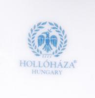 Hollóházi Erika kínálótál, matricás, jelzett, hibátlan, m:14 cm, d:25 cm
