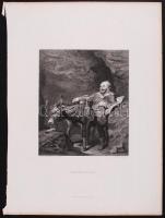 cca 1880 Sir Edwin Henry Landseer (1802-1873) nyomán: Állatok. 4db acélmetszet / 
After Sir Edwin He...