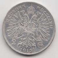 Ausztria 1912. 2K Ag "Ferenc József" T:2- Austria 1912. 2 Corona Ag "Franz Joseph" C:VF