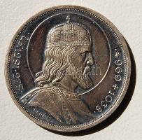 1938. "Szt. István" 5P (Ag) T:1/2 kis ph.