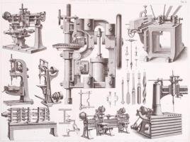 cca 1880 21db technikai, asztrológiai, ástványtani témájú acélmetszet, Brockhaus / 
Technics, Minera...