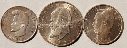 1948. "Szabadságharc" 5Ft+10Ft+20Ft 3 klf (Ag) T:2+