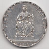 Német Államok / Poroszország 1871A Tallér Ag "Porosz győzelem" T:2/2-
German States / Prus...