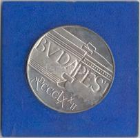 1972. 100Ft Ag "Pest és Buda egyesítése" T:BU Eredeti plasztiktokban (sérült)