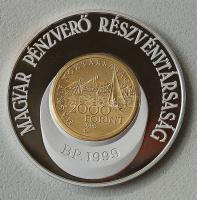 1999. "Régi balatoni hajók" Pénzverő látogatási érme T:PP