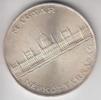 1956. 25Ft Ag "10 éves a forint / Parlament" T:2-