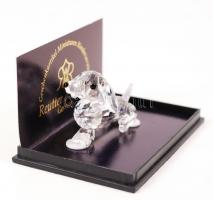Reutter kristály kutya figura. eredeti dobozában. / Reutter crystal figure 6 cm