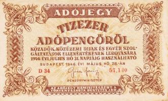 1946. 10.000AP (12x) közte változatok T:vegyes